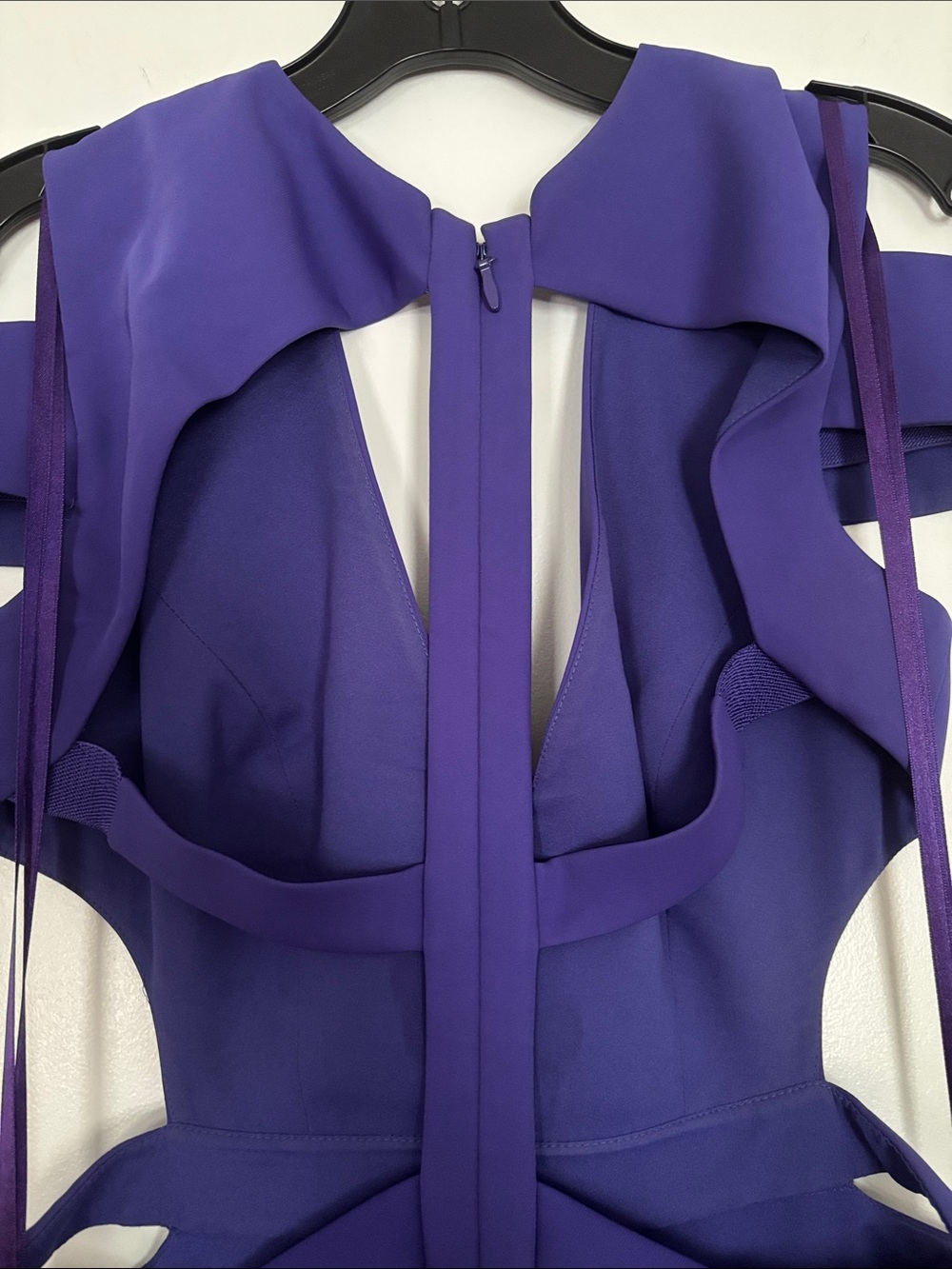 Iconic Purple Cutout Evening Gown - Picture 7 of 10